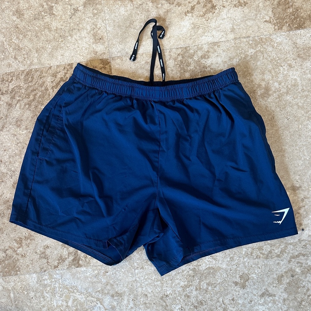 Gymshark Men’s Large Navy Blue Athletic Shorts
